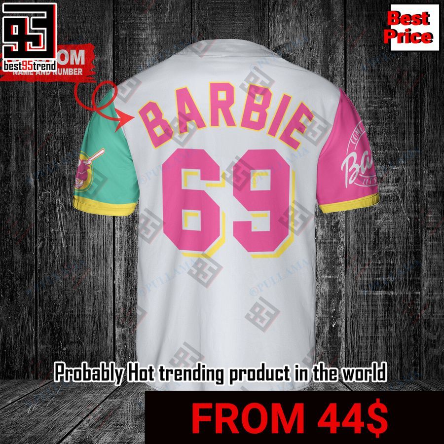 San Diego Padres Barbie Baseball Jersey White - Scesy